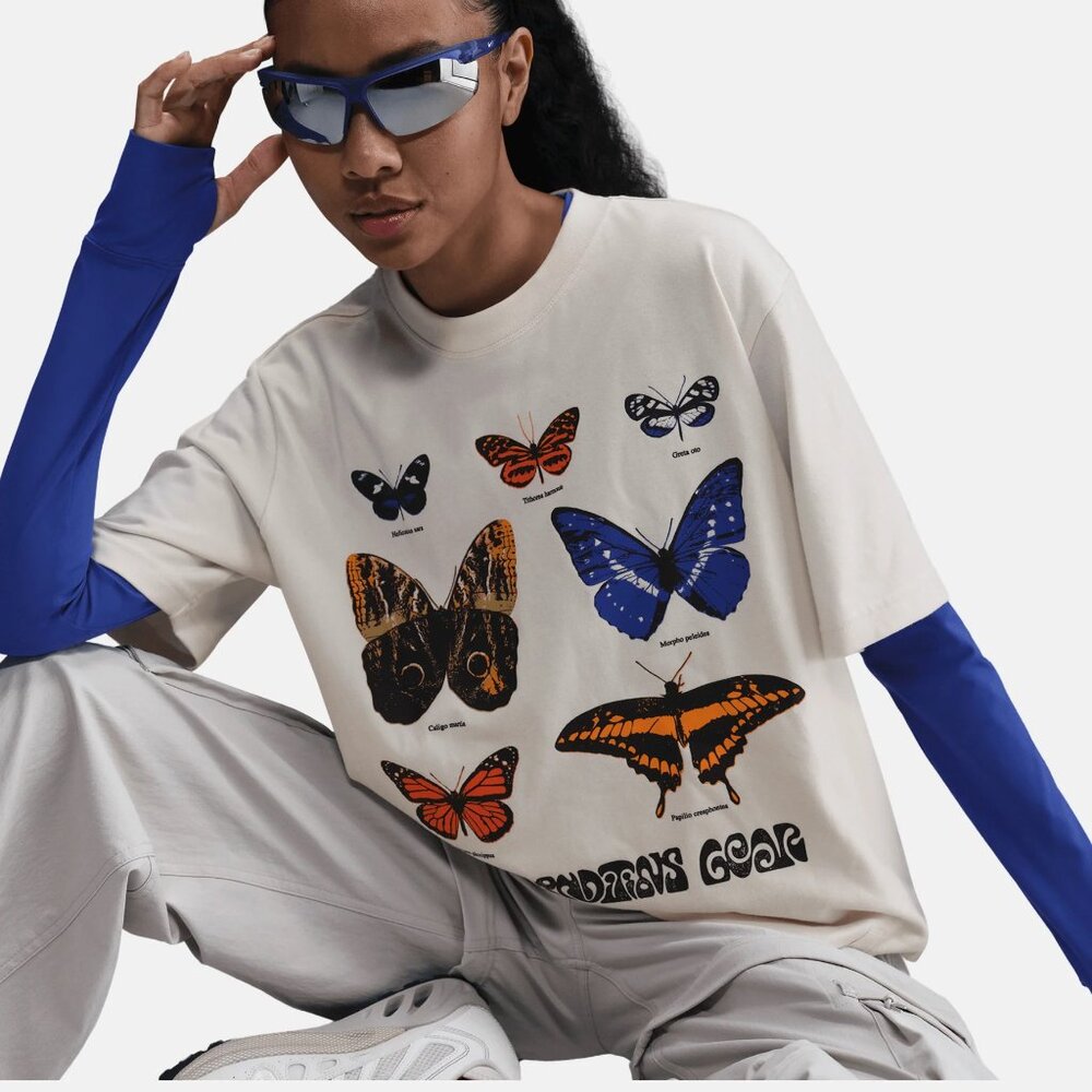 Nike ACG Women's Dri-FIT Butterfly Crop T-Shirt Phantom HF9522-030 Size XS (New) - Picture 14 of 16